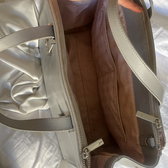 Used ted baker bag!! Gray with pink interior! - Picture 3 of 3